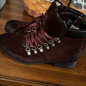 Womens mix mooz factory distressed all leather boots